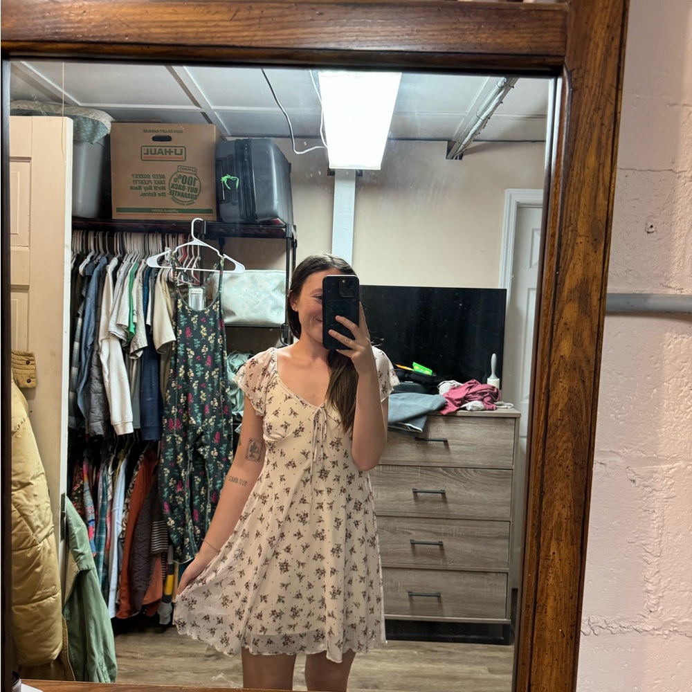 Floral Cream Dress
